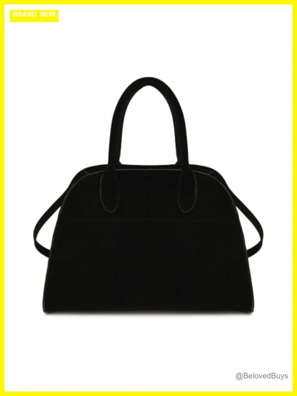 Suede Faux Leather Tote Satchel Bag Retro Top Handle Shoulder Handbag